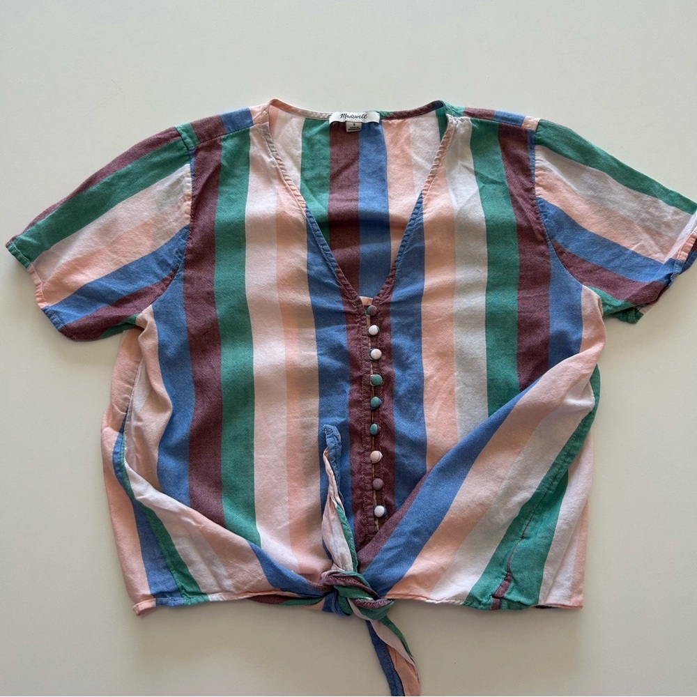 Madewell Striped Button Down Shirt